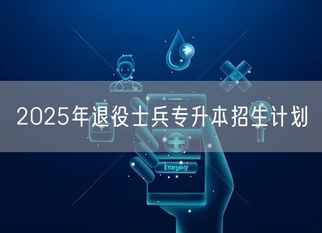 2025年退役士兵专升本招生计划