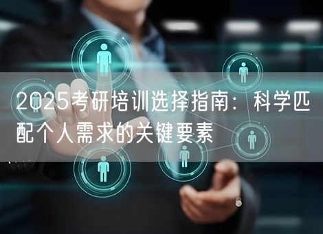 2025考研培训选择指南：科学匹配个人需求的关键要素