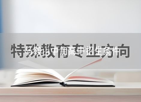 马鞍山中加高中招生条件