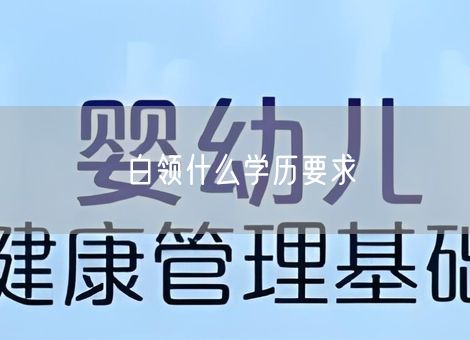 白领什么学历要求