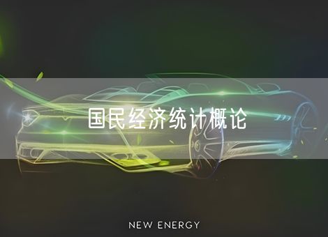 国民经济统计概论 国民经济统计概论