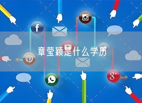 章莹颖是什么学历 章莹颖是什么学历