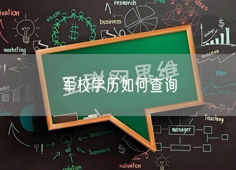 军校学历如何查询