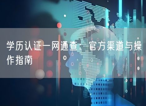 学历认证一网通查：官方渠道与操作指南