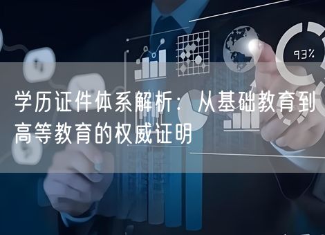学历证件体系解析：从基础教育到高等教育的权威证明