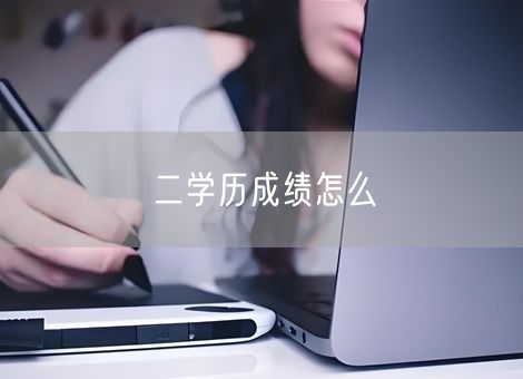 二学历成绩怎么 二学历成绩怎么