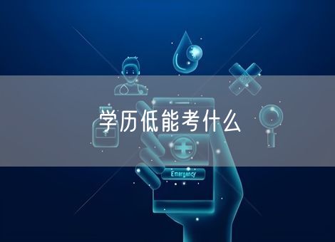 学历低能考什么 学历低能考什么