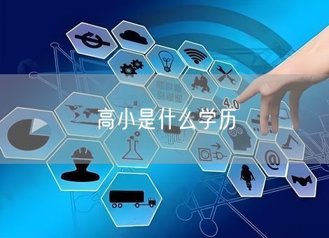 高小是什么学历 高小是什么学历