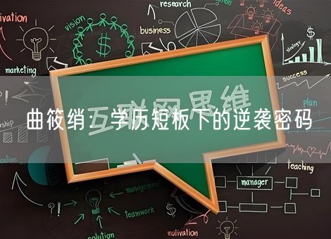 曲筱绡：学历短板下的逆袭密码