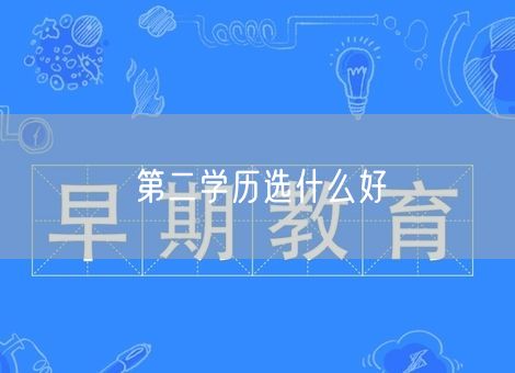 第二学历选什么好 第二学历选什么好