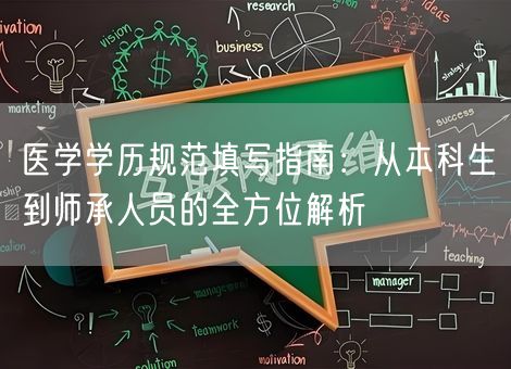 医学学历规范填写指南:从本科生到师承人员的全方位解析 医学学历规范填写指南:从本科生到师承人员的全方位解析