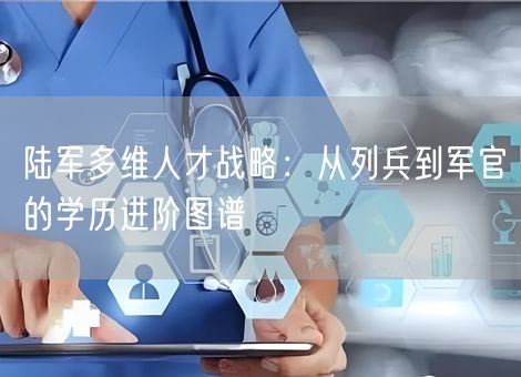 陆军多维人才战略:从列兵到军官的学历进阶图谱 陆军多维人才战略:从列兵到军官的学历进阶图谱