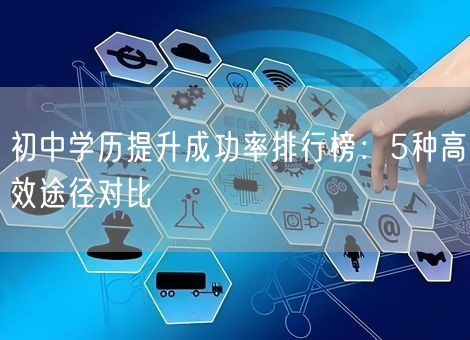 初中学历提升成功率排行榜：5种高效途径对比